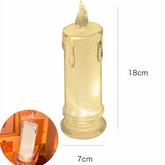 LED Glitter Flameless Candle