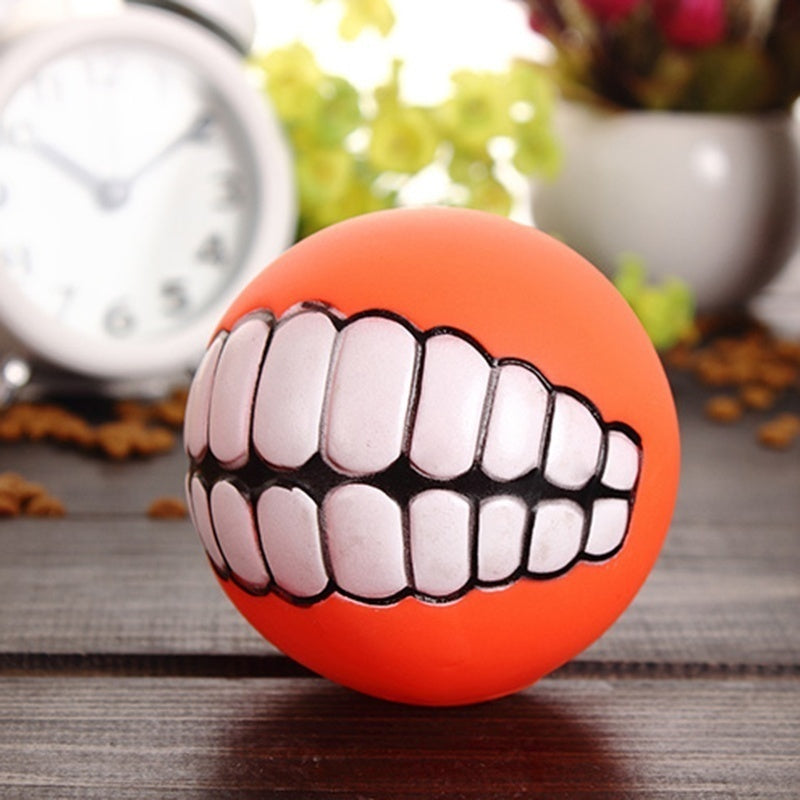 Pet Ball Teeth Silicon Chew Toys for Large Breeds