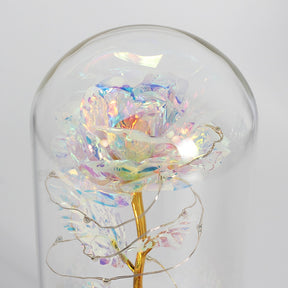 Enchanted Glass Rose Decoration