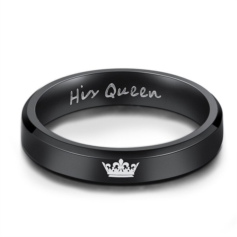 Her King His Queen Couple Crown Rings