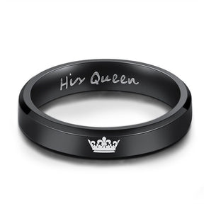 Her King His Queen Couple Crown Rings