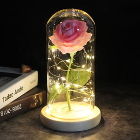 Enchanted Glass Rose Decoration