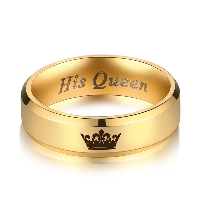 Her King His Queen Couple Crown Rings