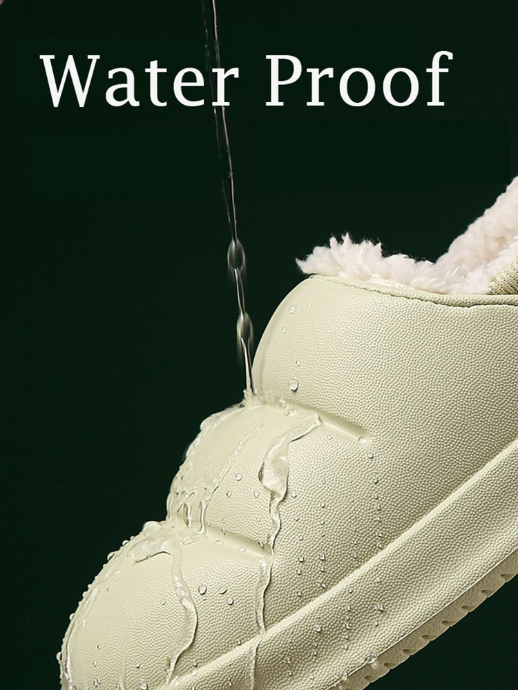 Waterproof Warm Fur Slippers