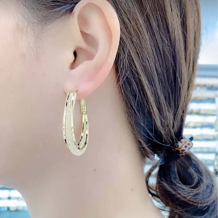 Fashion Oval Earrings