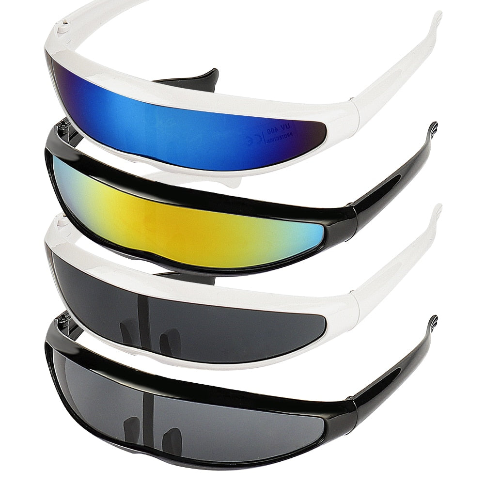 Futuristic Narrow Cyclops Sunglasses