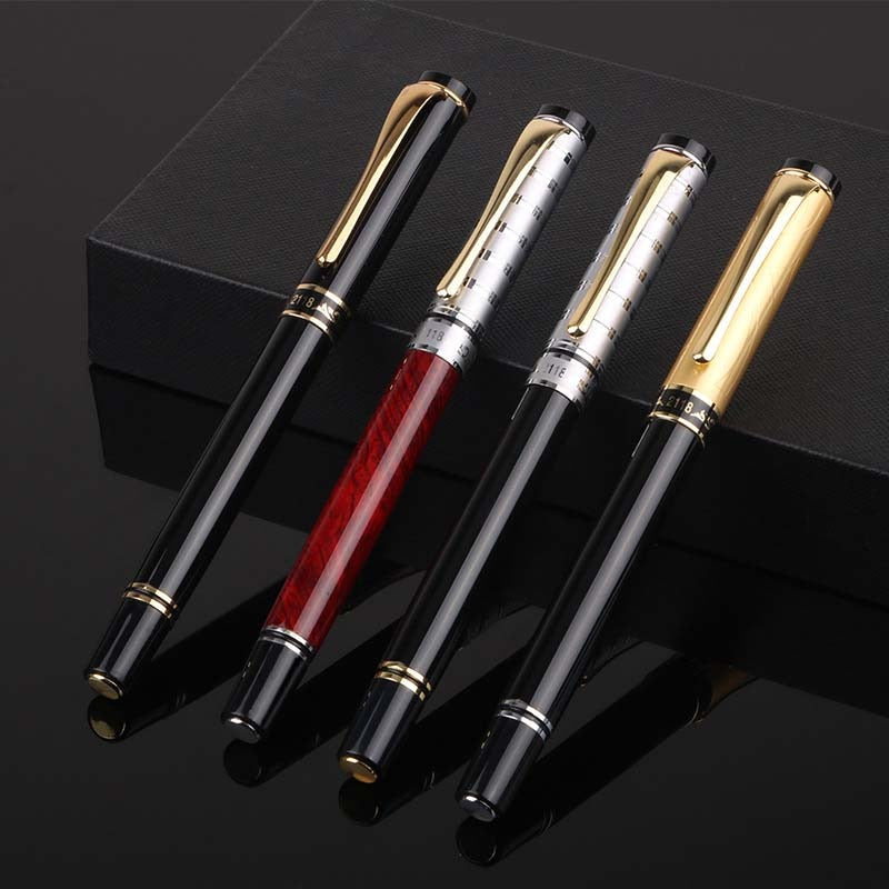 Gold Silver Black Red Metal Calligraphy Pen