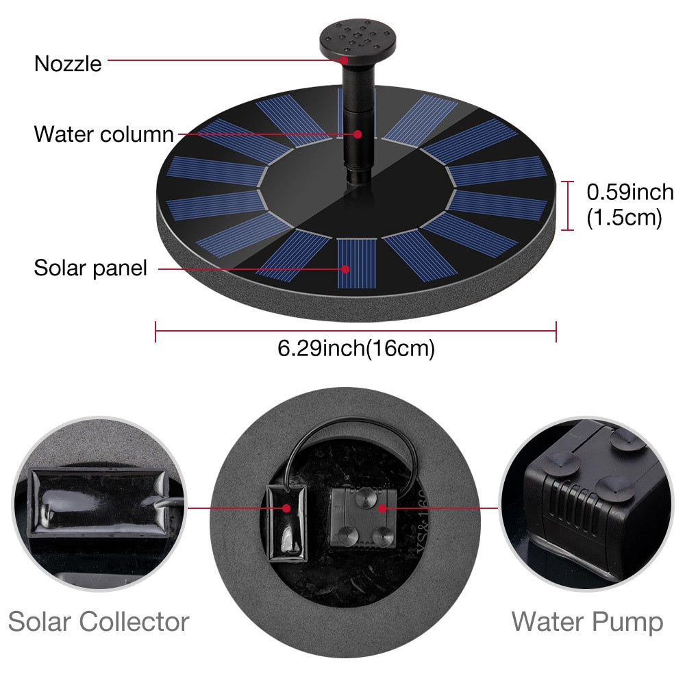 Outdoor Solar Fountain