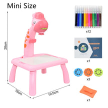 Kids Mini Led Art Drawing Table Set