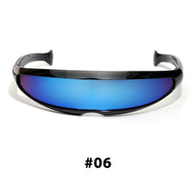 Futuristic Narrow Cyclops Sunglasses