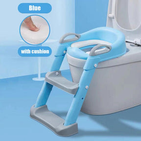 Folding Infant Potty Seat Training Chair with Step Stool Ladder