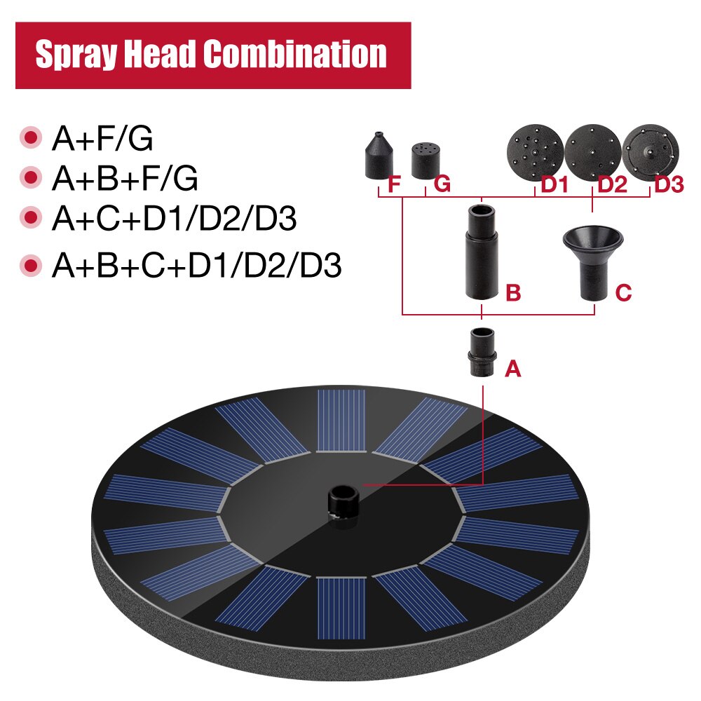 Outdoor Solar Fountain