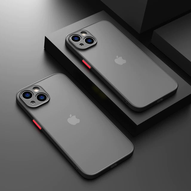 Shockproof Armor Matte Case For iPhones