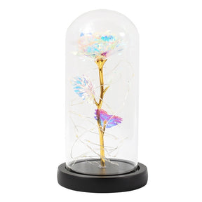 Enchanted Glass Rose Decoration