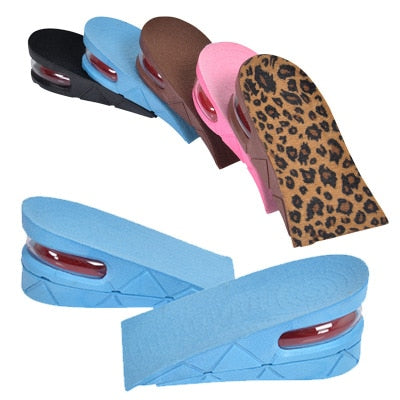 Height Increase Insole Adjustable 2-Layer 5CM Air Cushion Invisible Pads