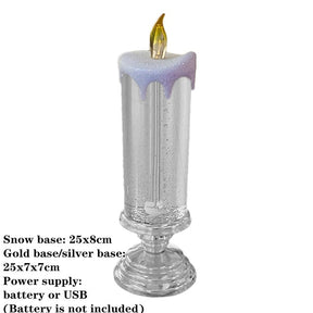 LED Glitter Flameless Candle