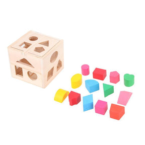 Shapes Sorting Wooden Cube