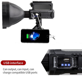 LED Flashlight Waterproof Spotlight With Tripod Base