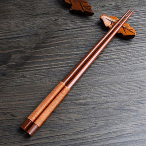 Handmade Japanese Natural Chestnut Wood Sushi Chopsticks