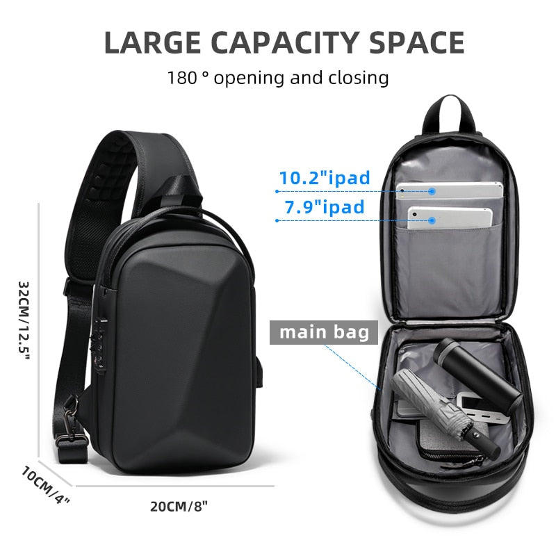 Anti-theft Men's Shoulder Bag