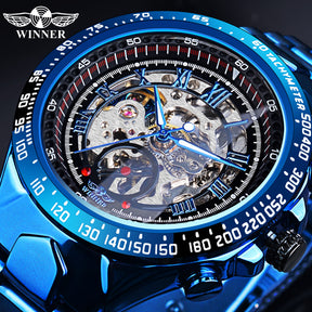 Mechanical Sport Design Golden Men's Watches