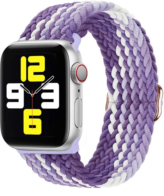 Nylon Braided Solo Loop Strap For Apple Watch