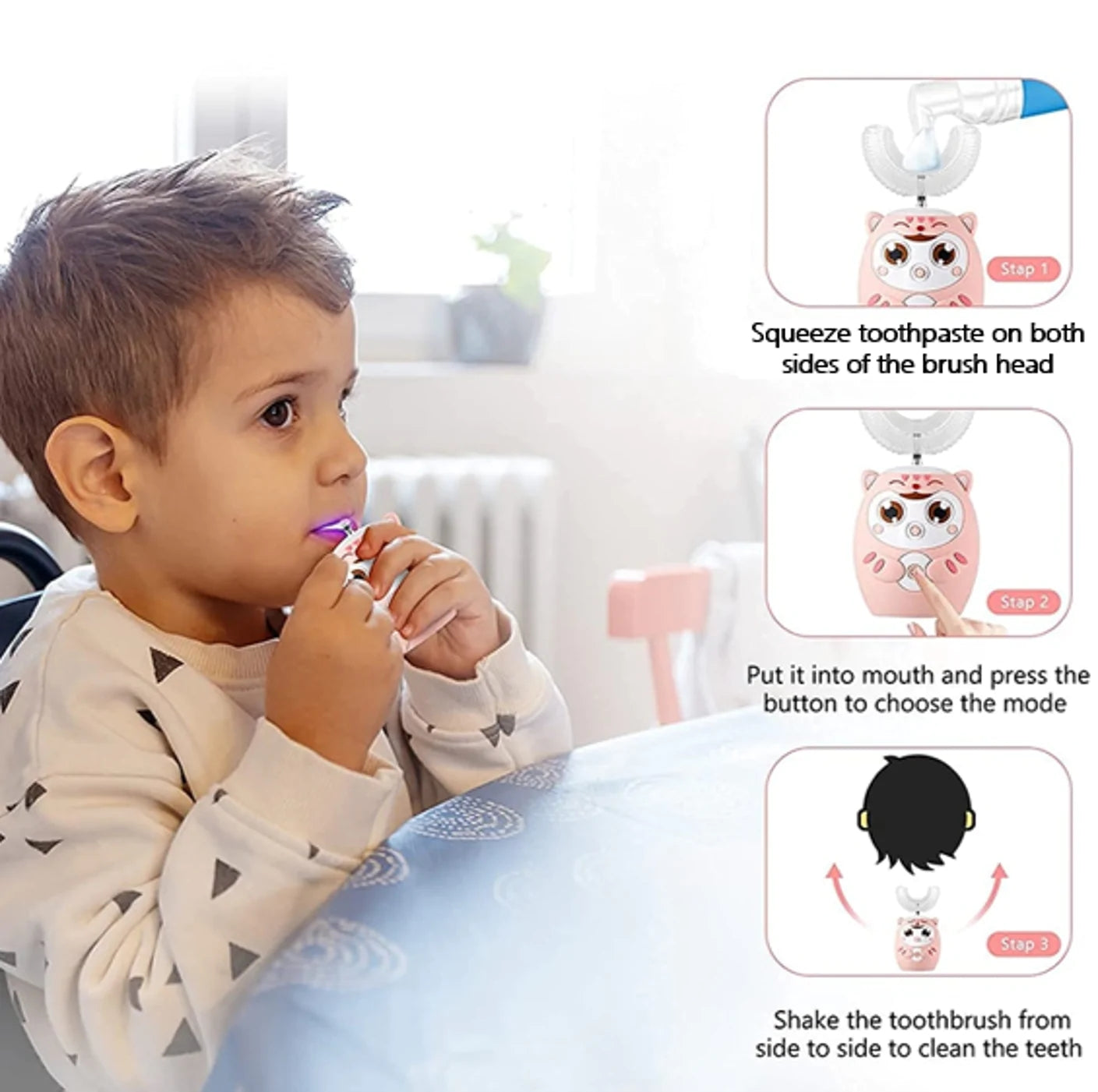 NEOHEXA™ Kid's U-Shape Electric Toothbrush