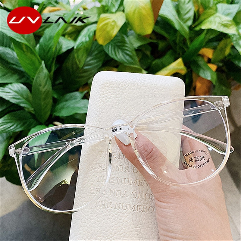 Transparent Anti Blue Light Computer Glasses