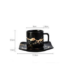 Coffee Mugs Marble Gold Inlay