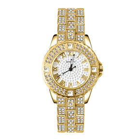 Diamond Crystals Watch and Bracelet Set