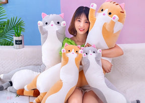 130cm Long Cat Pillow for Kids