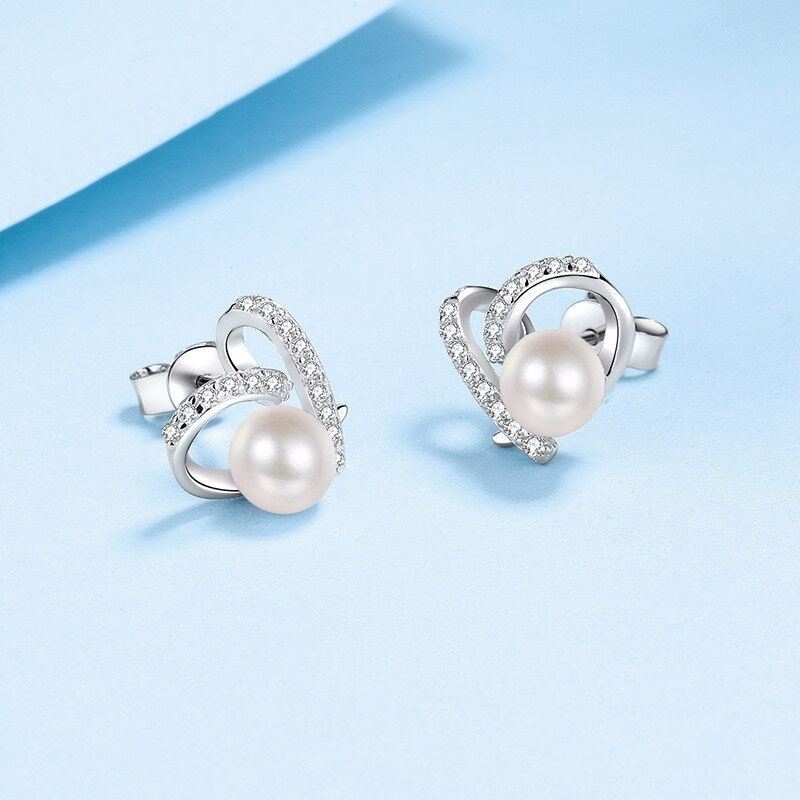 Freshwater Pearl Engagement Stud Earring