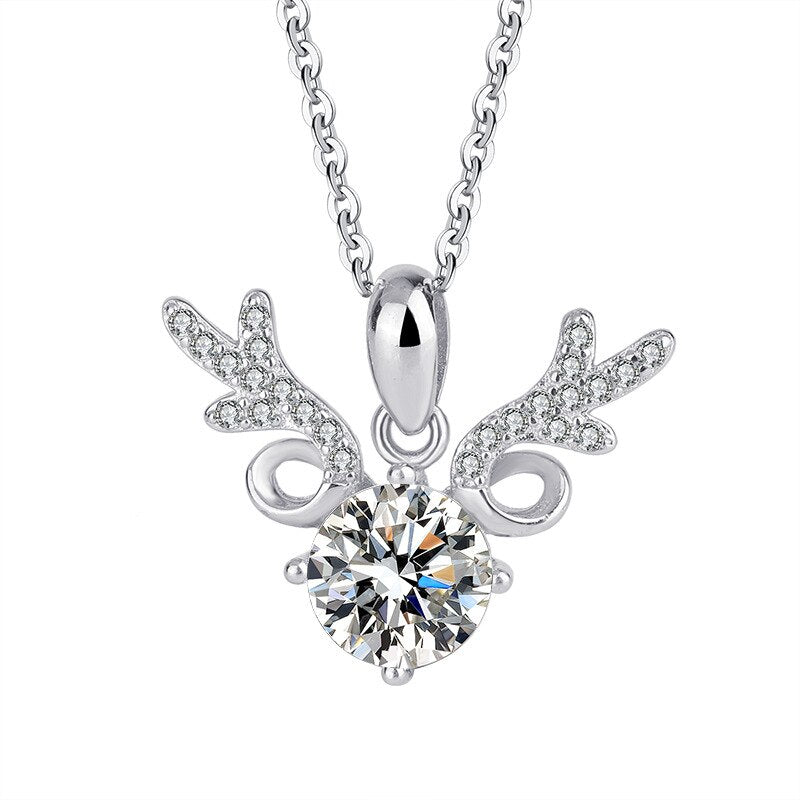 Moissanite Diamond 6.5mm 1CT Necklace