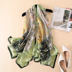 Silk Winter Scarf Luxury Design