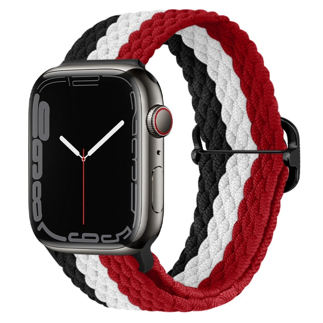 Nylon Braided Solo Loop Strap For Apple Watch