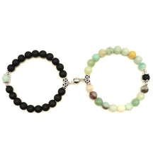 2pcs/set Magnet Bracelet Couple Vintage Stone