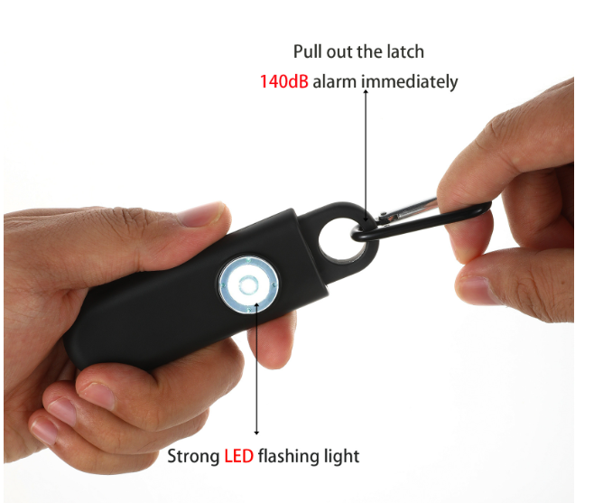 SOS LED Light Keychain with Alarm