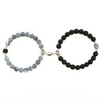 2pcs/set Magnet Bracelet Couple Vintage Stone