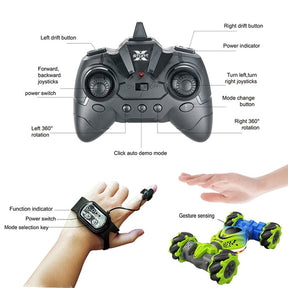 4WD RC Stunt Car 2.4G Radio Remote Control