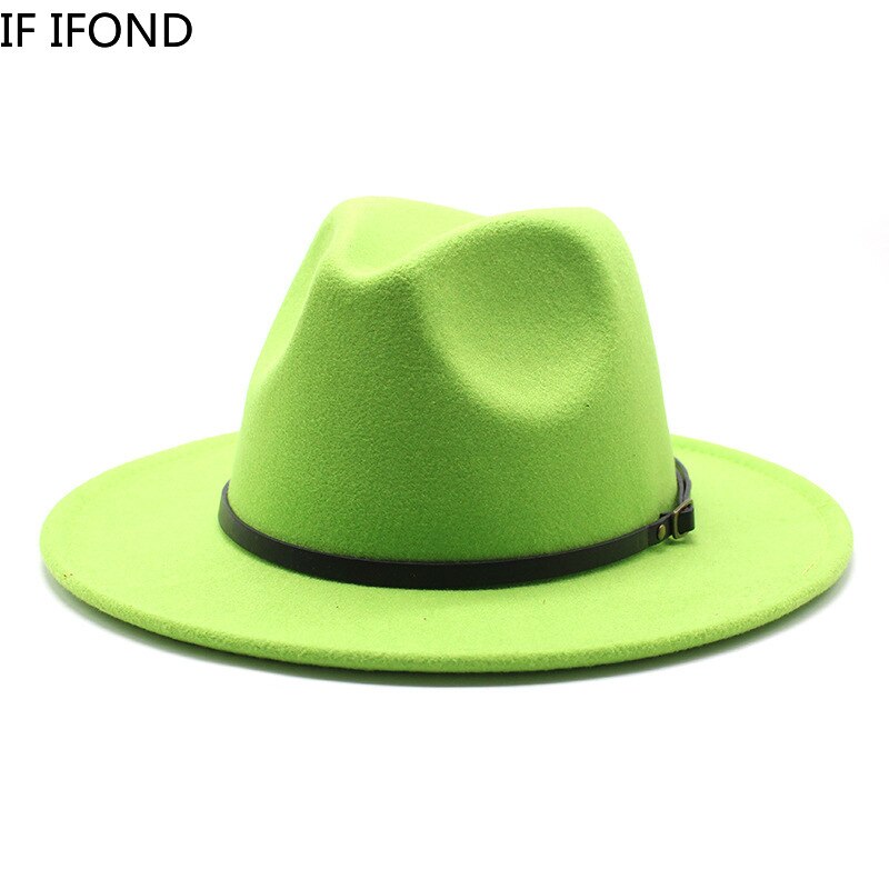 Multicolor Wool Jazz Fedora Hats