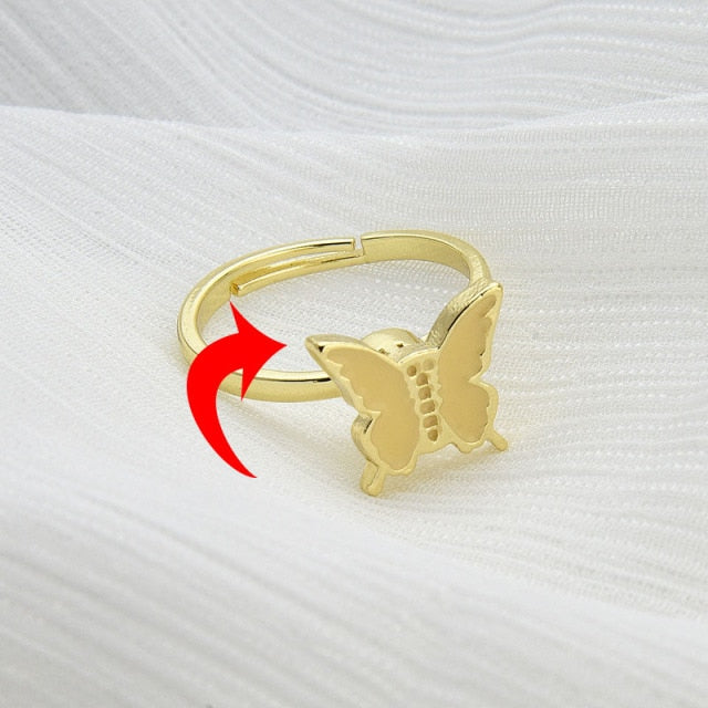 Fidget Spinner Rotatable Ring For Women