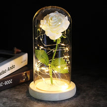 Enchanted Glass Rose Decoration