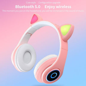 LED Cat Ear Noise Cancelling Headphones