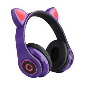 LED Cat Ear Noise Cancelling Headphones