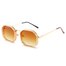 Polygon Hollow Frame Sun Glasses