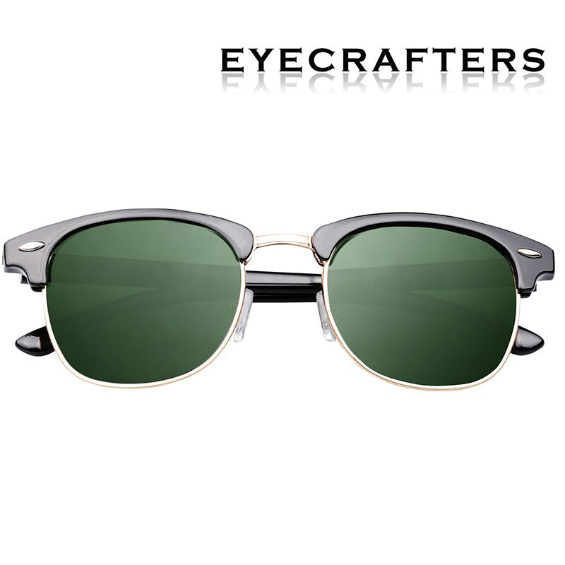 Polarized Semi-Rimless Unisex Sunglasses