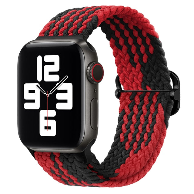 Nylon Braided Solo Loop Strap For Apple Watch