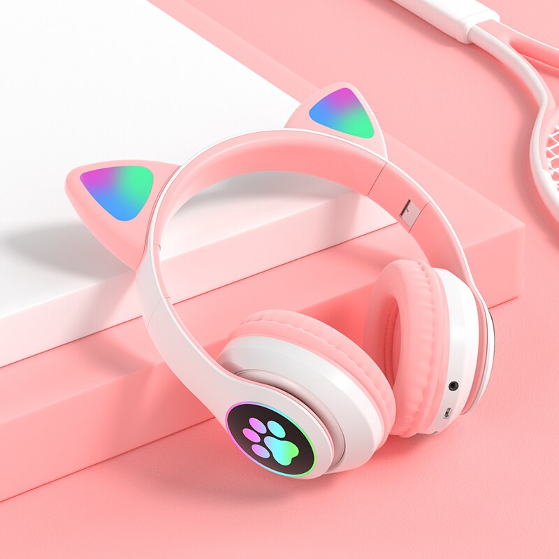 LED Cat Ear Noise Cancelling Headphones