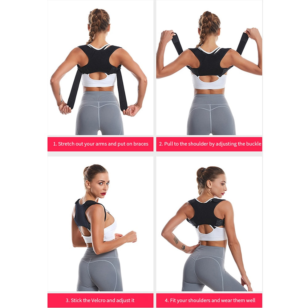 Posture Corrector Adjustable Back Support Belt